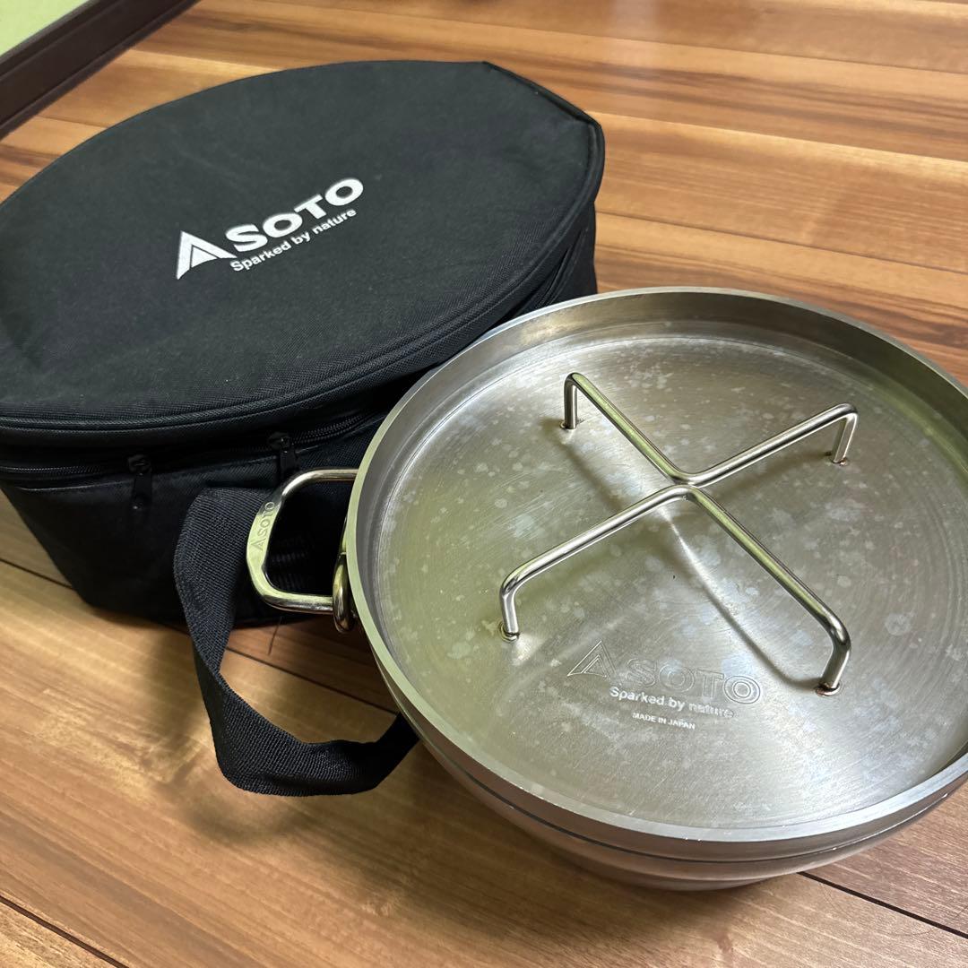 SOTO ステンレス ダッチオーブン10インチ 収納バッグ付き