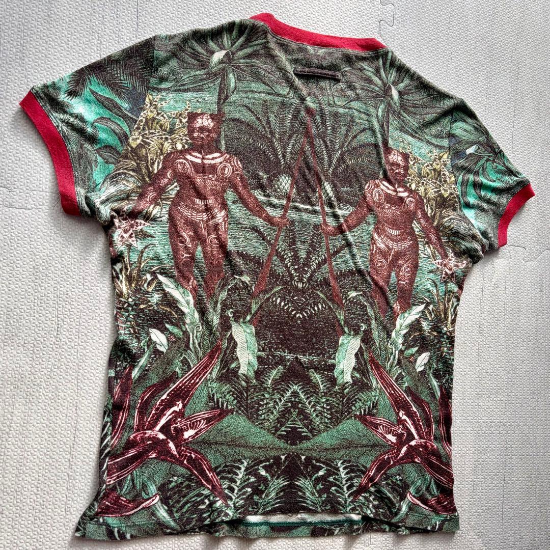 Jean Paul GAULTIER 総柄Tシャツ 48 日本製 アーカイブ