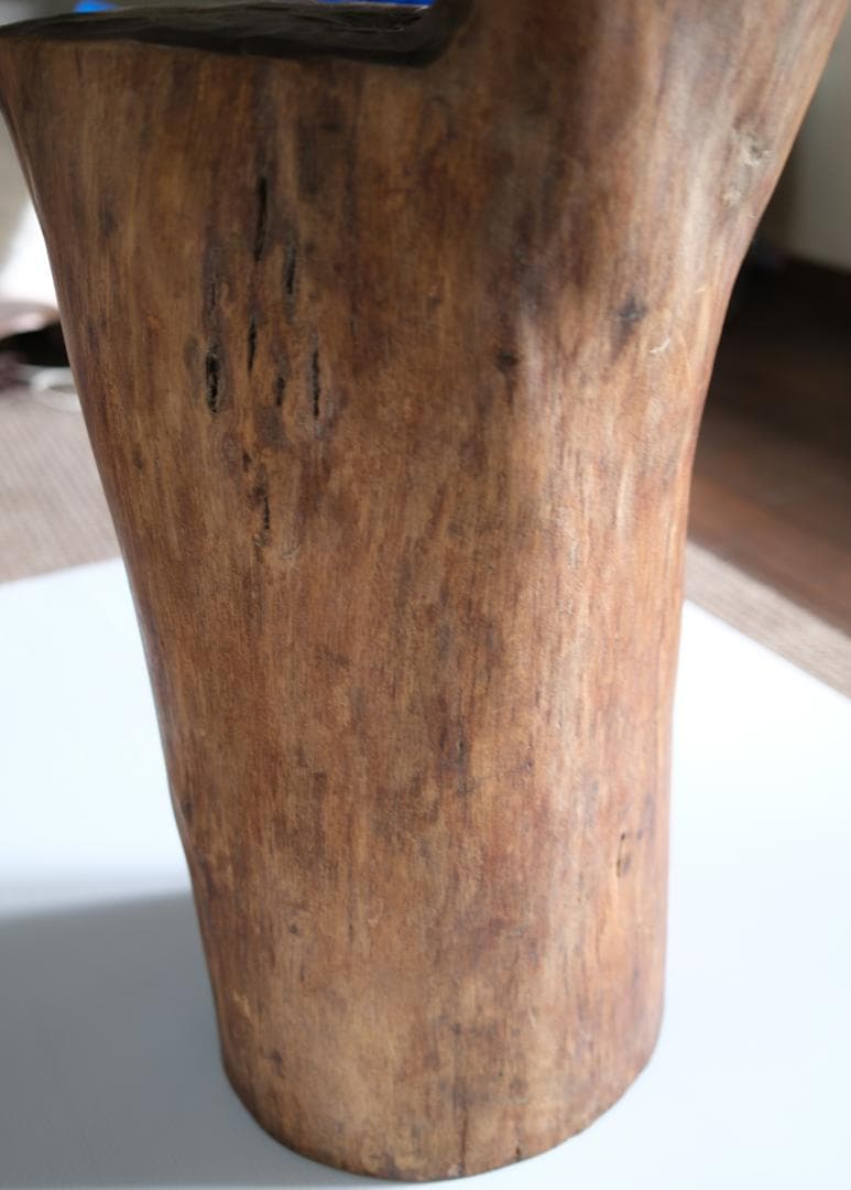 工房がんま フクロウの木彫り彫刻75cm