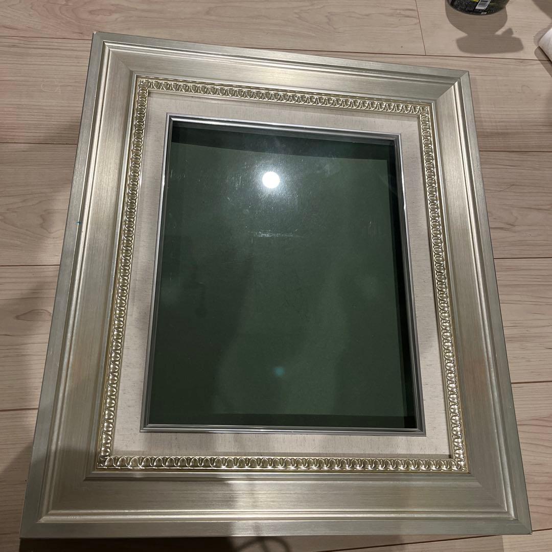 シルバー装飾フレーム ガラス付き47✖️53
