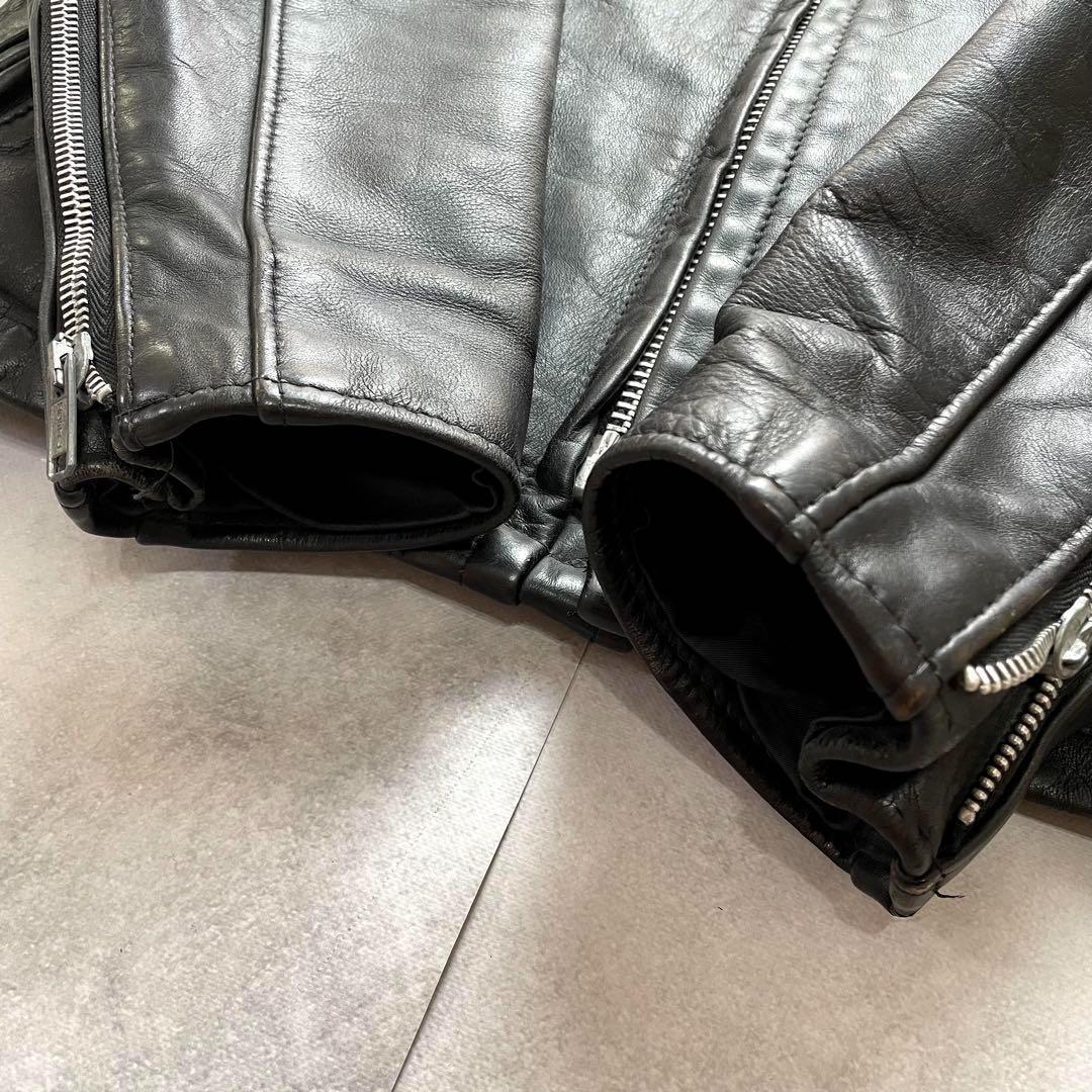 希少141モデル SCHOTT シングルライダースボアライナー付き 38 黒