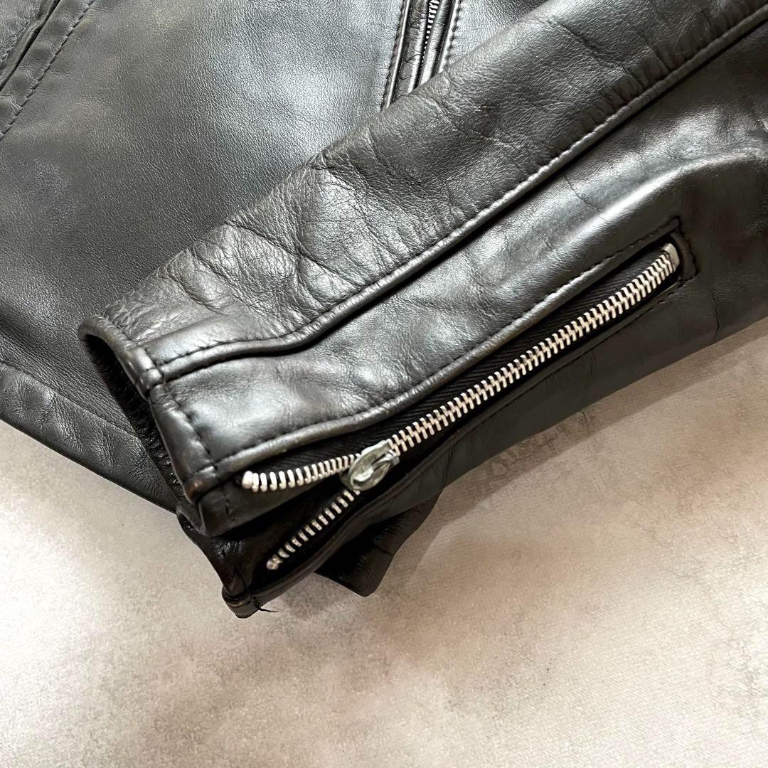 希少141モデル SCHOTT シングルライダースボアライナー付き 38 黒