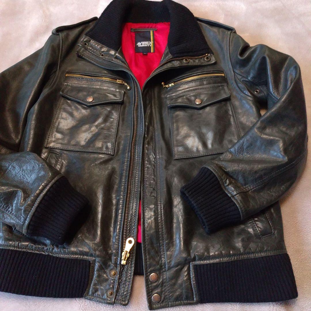 AVIREX牛革ジャン