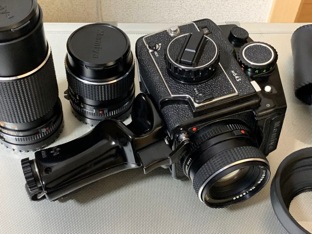 フィルムカメラ Mamiya M645 SEKOR C 1:2.8 80mm 55mm 210
