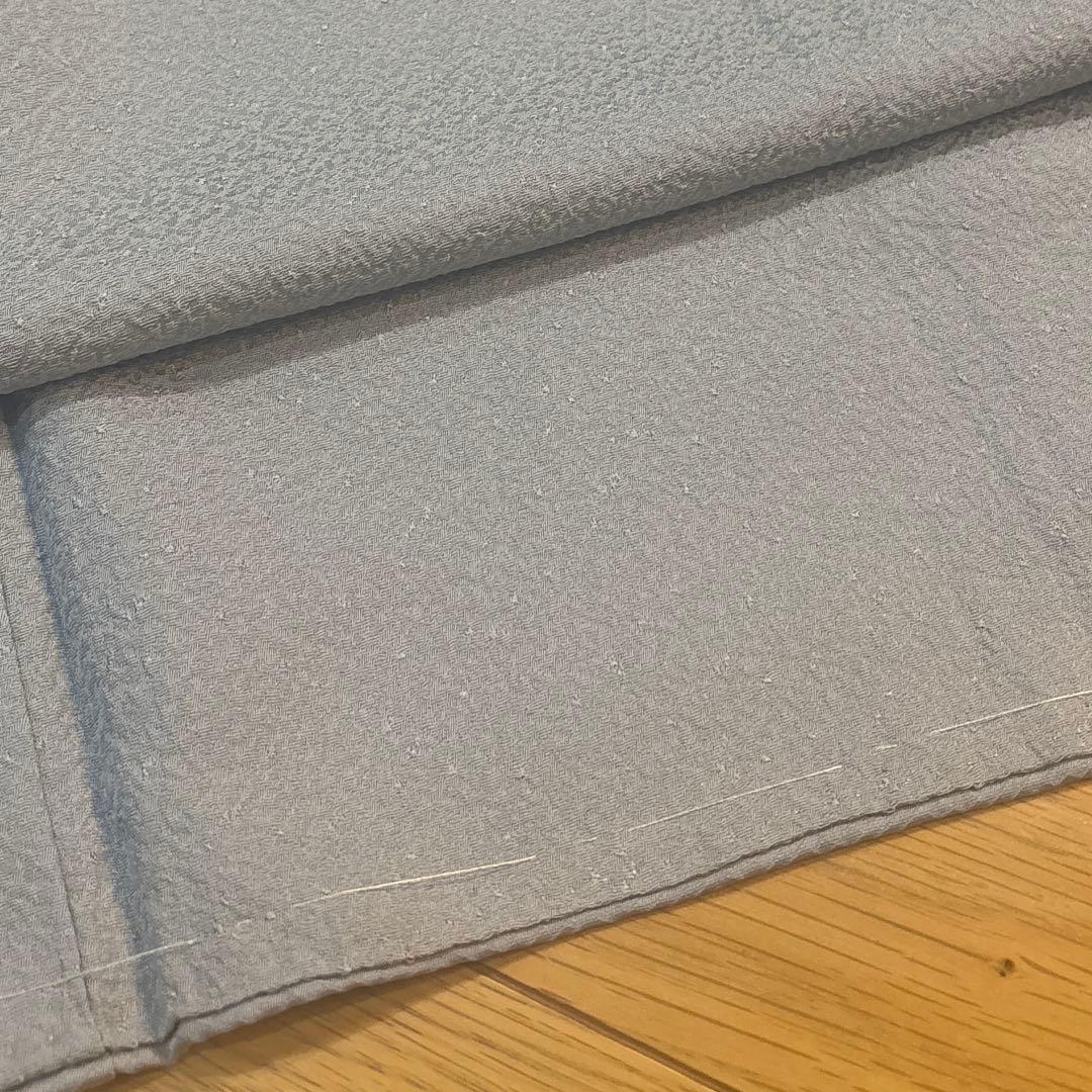 色無地　着物 秘色色（ひそくいろ）　正絹　未使用 しつけ糸付き