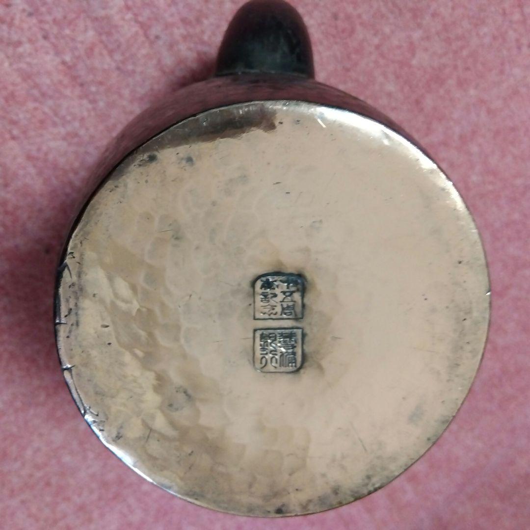 【素材不明】銅瓶 花模様 鉄瓶 銀瓶 錫瓶 やかん 水差し