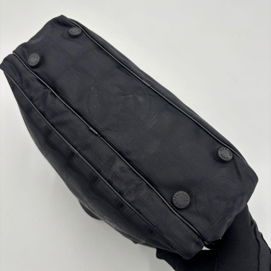 シャネル ニュートラベルライン 2way ショルダーバッグ ハンドバッグ 黒