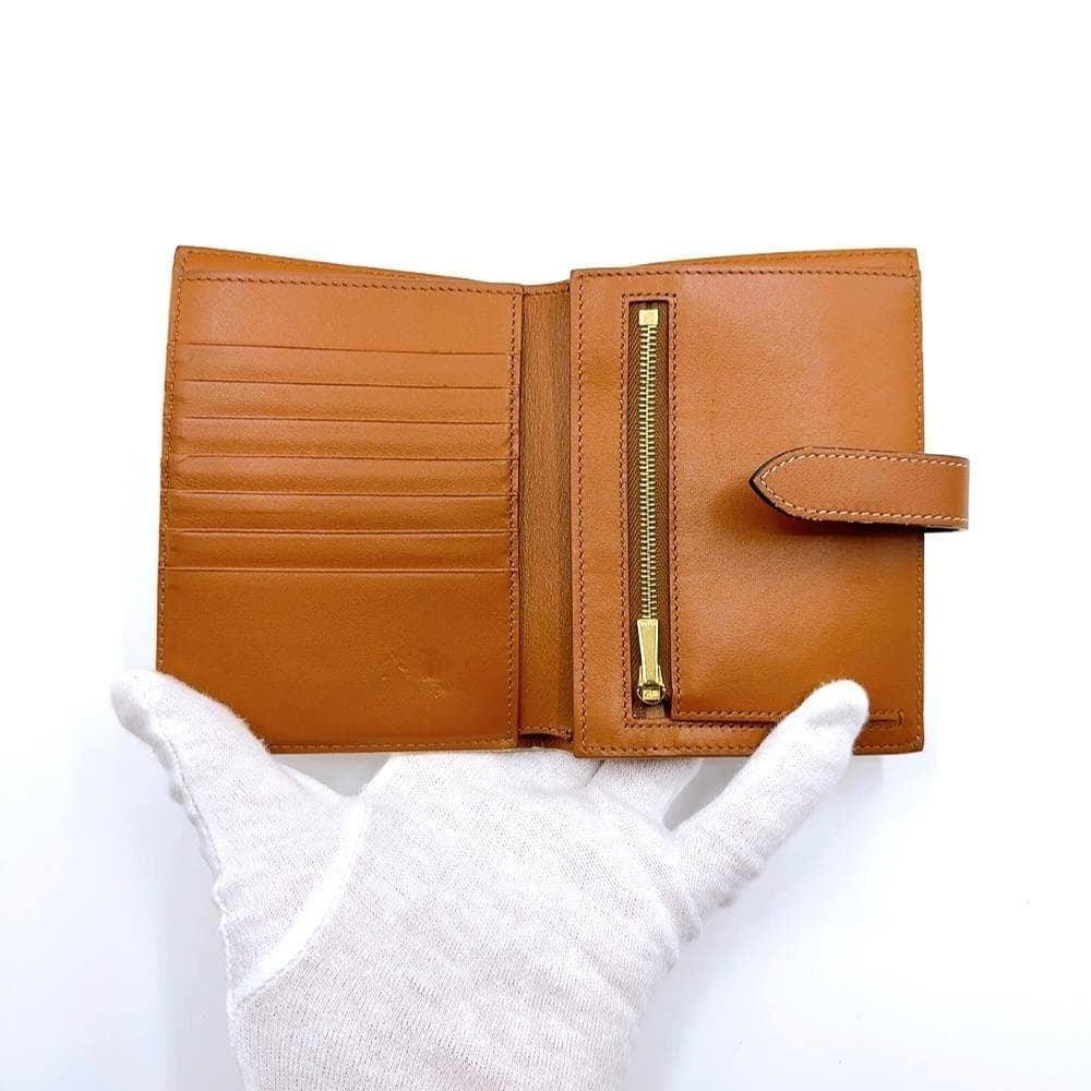 ◇セリーヌ◇トリオンフ/ミディアムストラップ/コンパクトウォレット/二つ折り財布