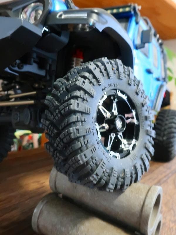 1/12-1/10 アルミ 深リムホイール＆タイヤｘ4 クローラーラジコン