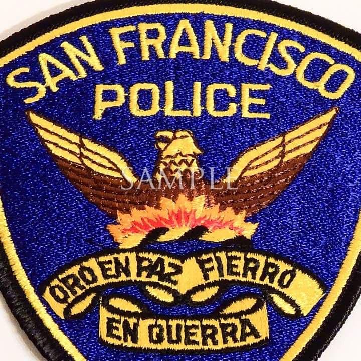 サンフランシスコ警察 ショルダー刺繍パッチセット（純正正規品）
