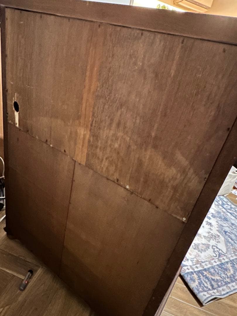 木製ライティングビューロー 彫刻入り　机 アンティーク