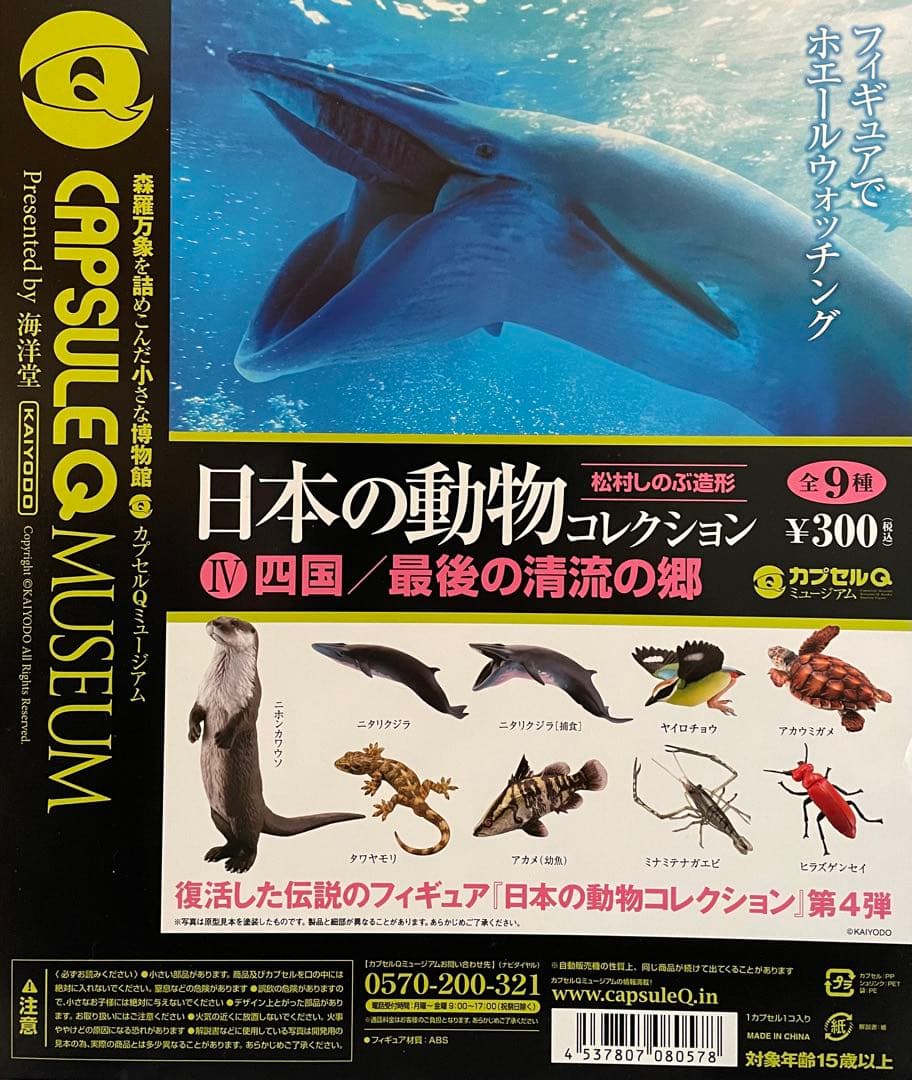 カプセルＱ 日本の動物コレクションⅣ 四国