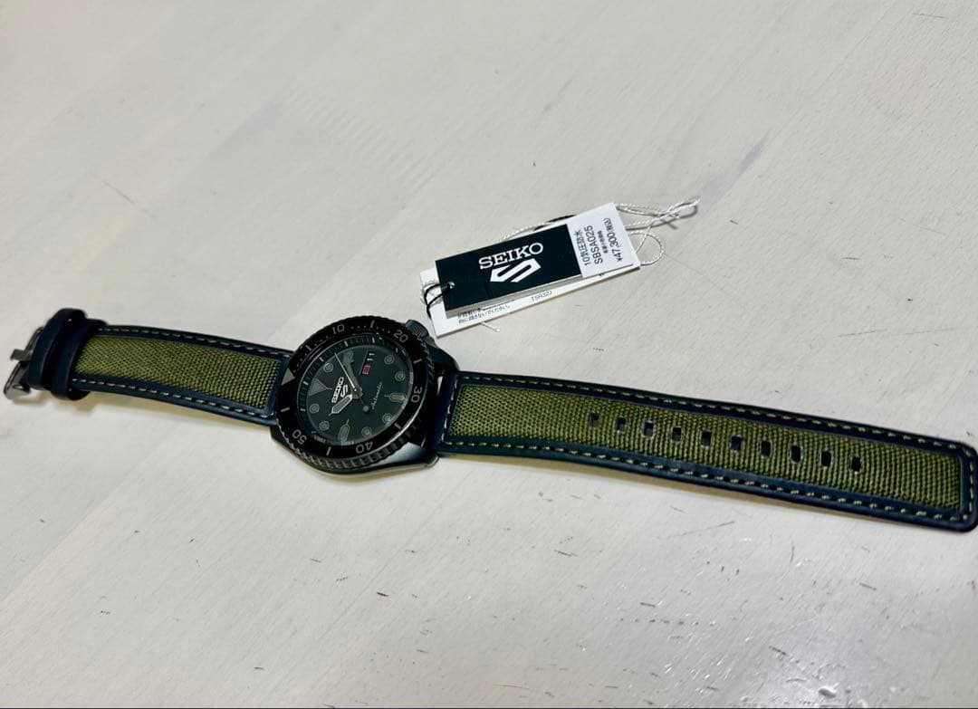 SEIKO SBSA025 自動巻き　腕時計 セイコー5 限定ベルト　ストリート