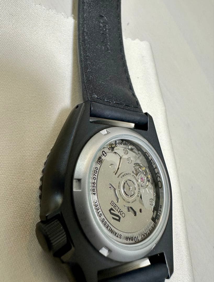 SEIKO SBSA025 自動巻き　腕時計 セイコー5 限定ベルト　ストリート