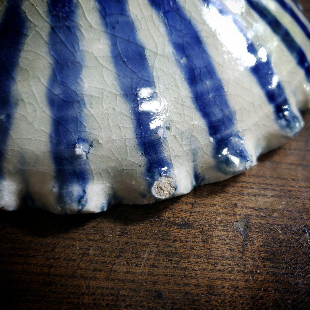 美濃焼　澤窯　可児一広　染十草　皿　4枚　訳あり　欠け　多数