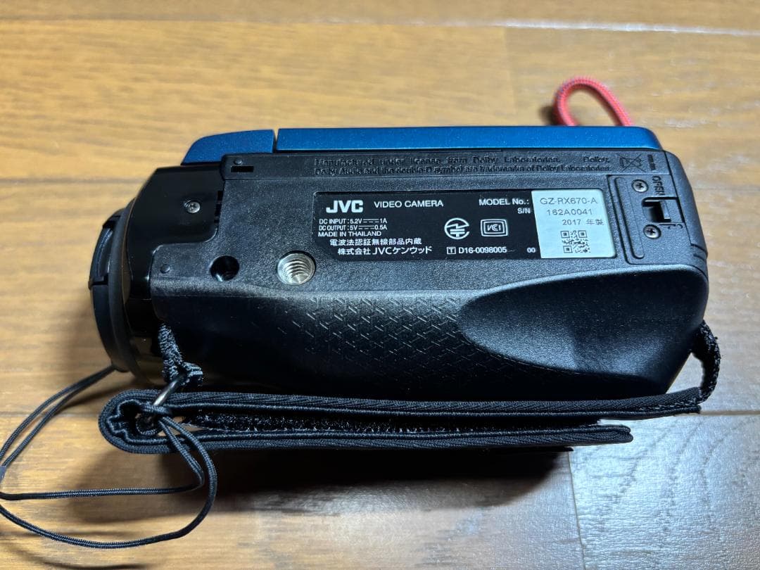 JVC ビデオカメラ GZ-RX670（ブルー）ポーチ・三脚付き