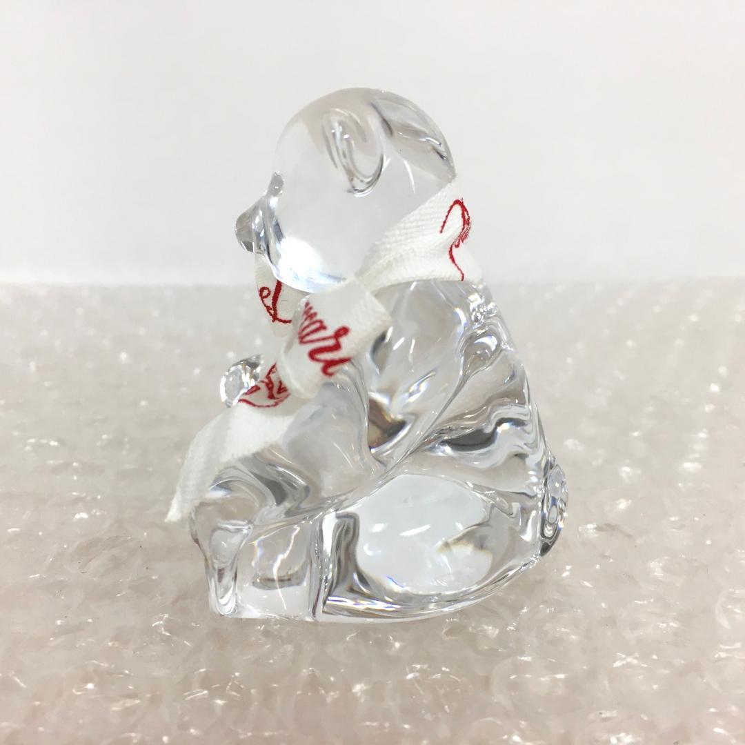 ○美品！ Baccarat バカラ フィギュリン くま クマ 熊 ベア 置物 箱