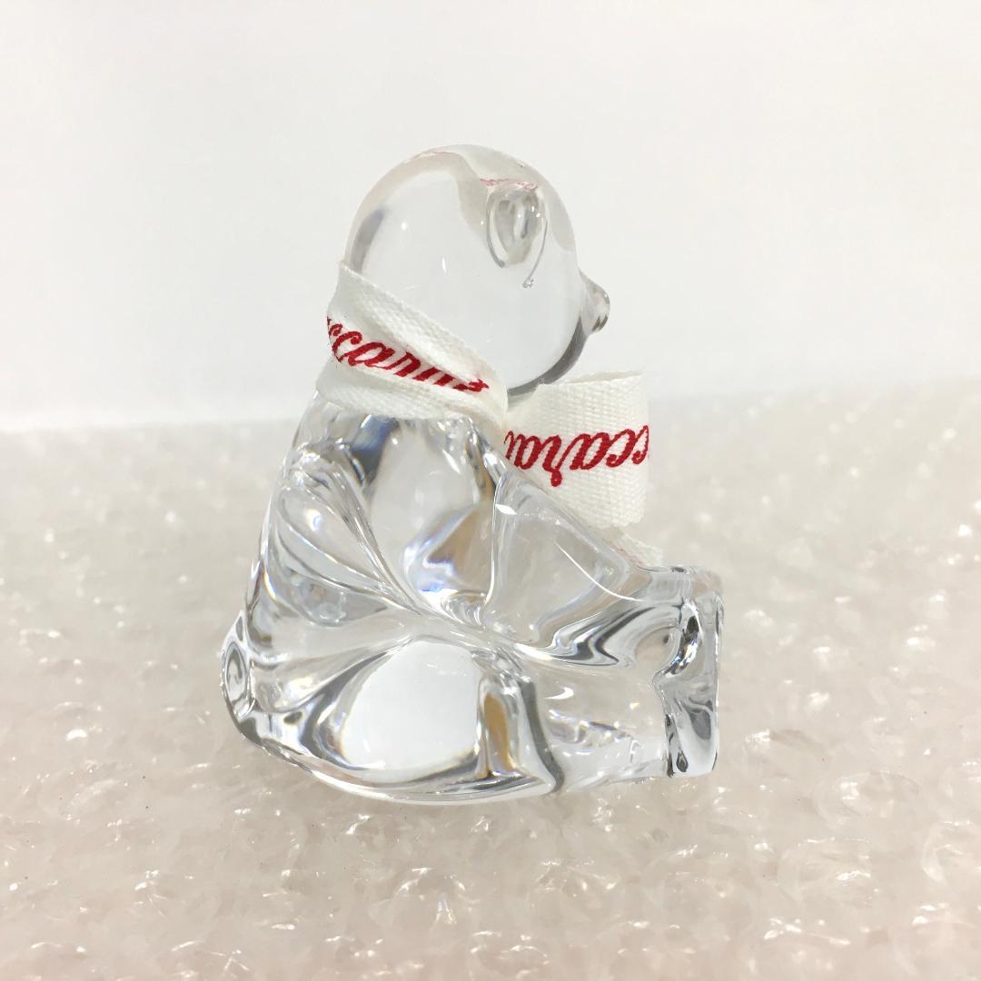 ○美品！ Baccarat バカラ フィギュリン くま クマ 熊 ベア 置物 箱