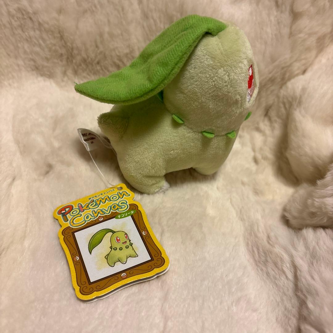 ポケモンセンター　チコリータ　キャンバス　ぬいぐるみ