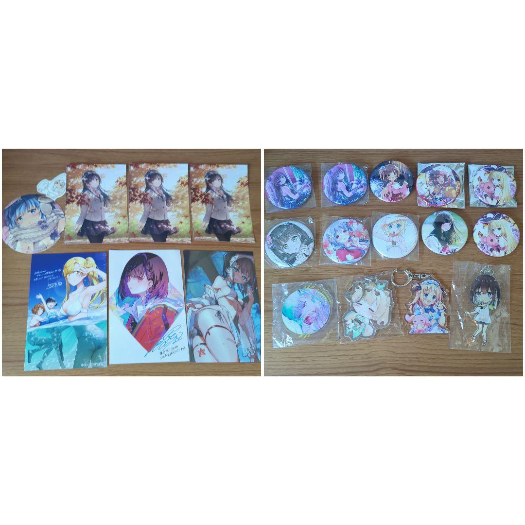 絵師 直筆サイン入り画集クリアファイル 画集 ポストカード タペストリーなど