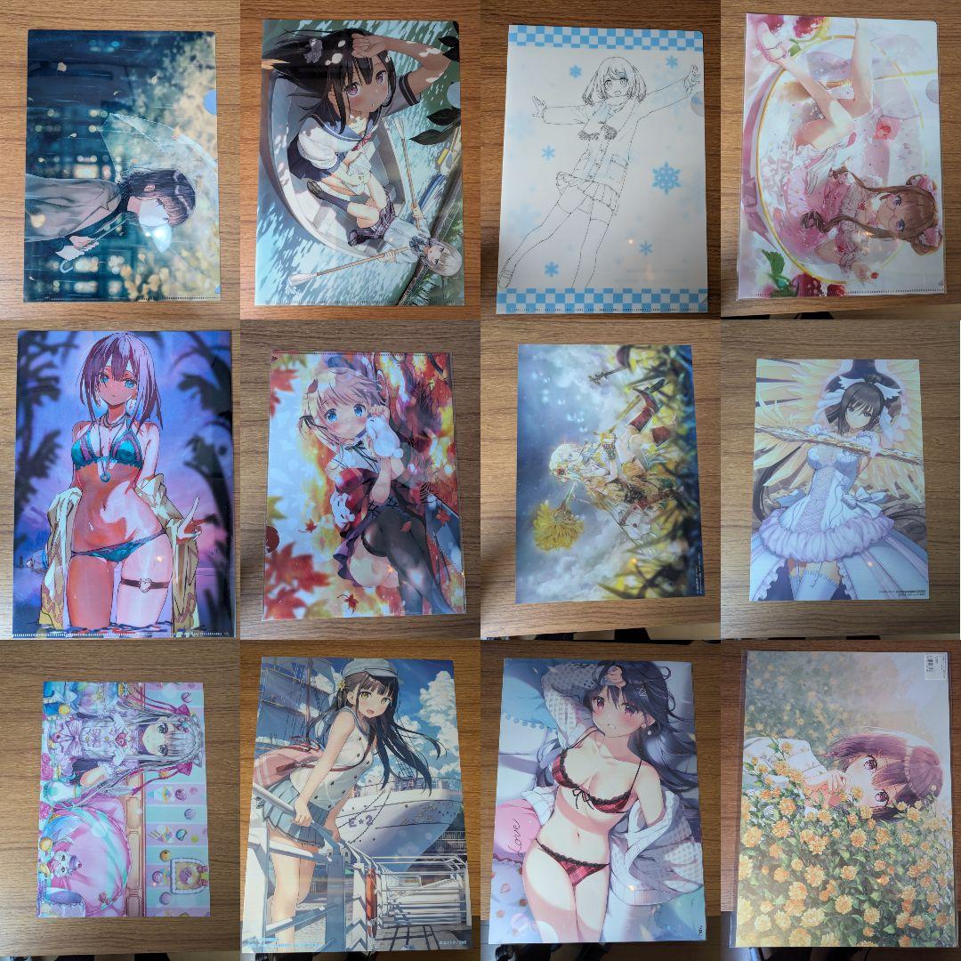 絵師 直筆サイン入り画集クリアファイル 画集 ポストカード タペストリーなど