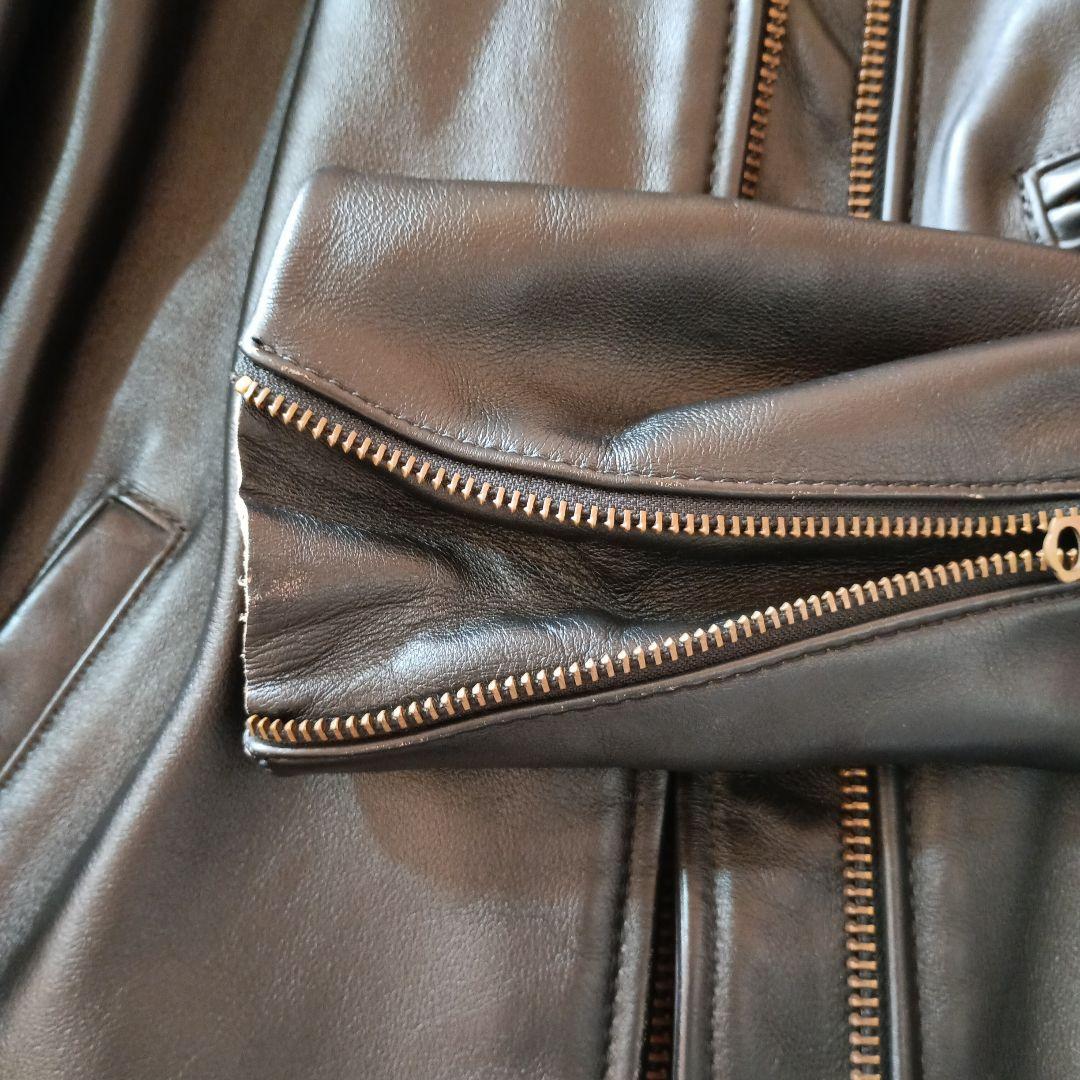 チャリ　vanson 黒 レザージャケット 36 usa製