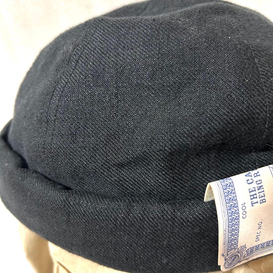 帽子 THE H.W.DOG&Co-PIQUE ROLL CAP BLACKsizeF