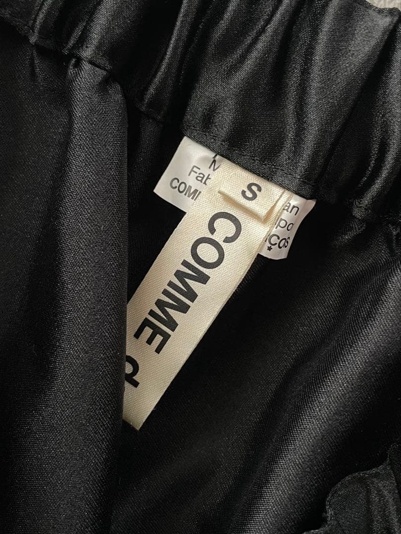 2020SSコムデギャルソン テープ プリーツ スカート S 黒ブラック