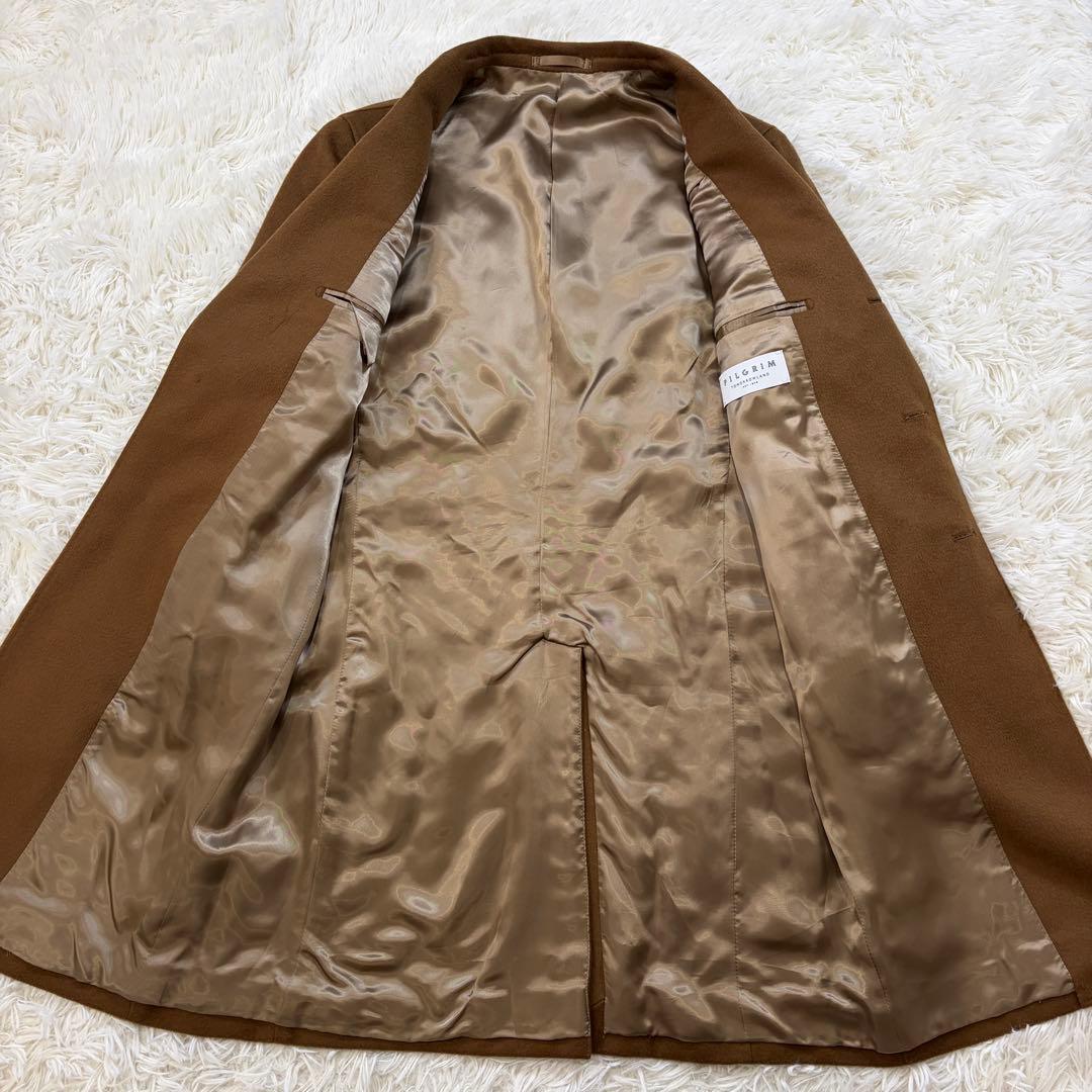【極美品】トゥモローランドピルグリム カシミヤ混 チェスターコート キャメル42