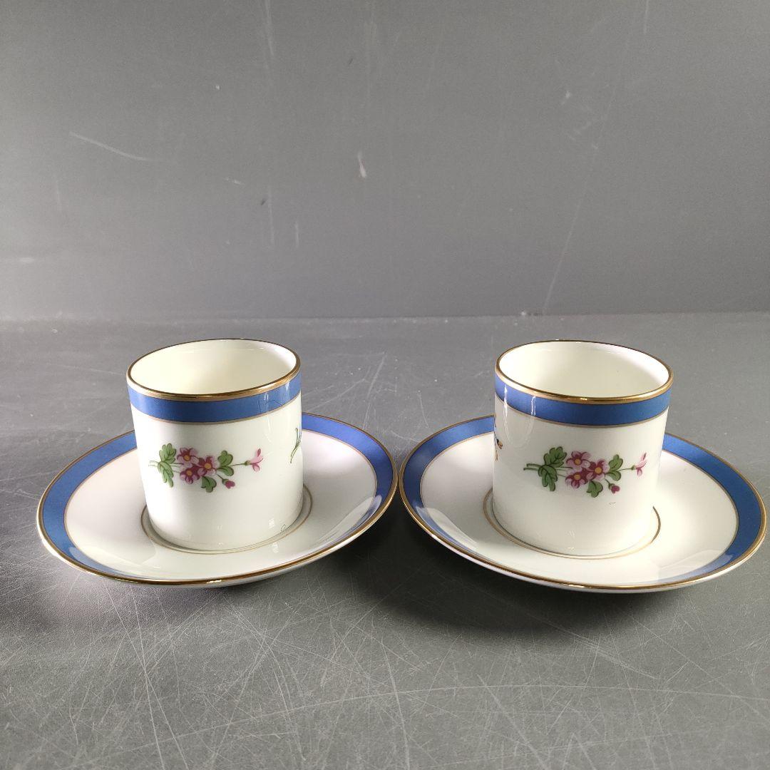 A891-2/TIFFANY＆Co./フローラル/デミタスカップ＆ソーサー/