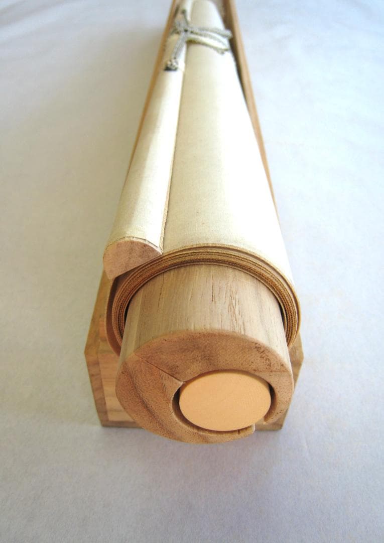 【真筆】掛け軸 掛軸　水墨山湖◆川村憲邦　太巻・共箱・二重箱