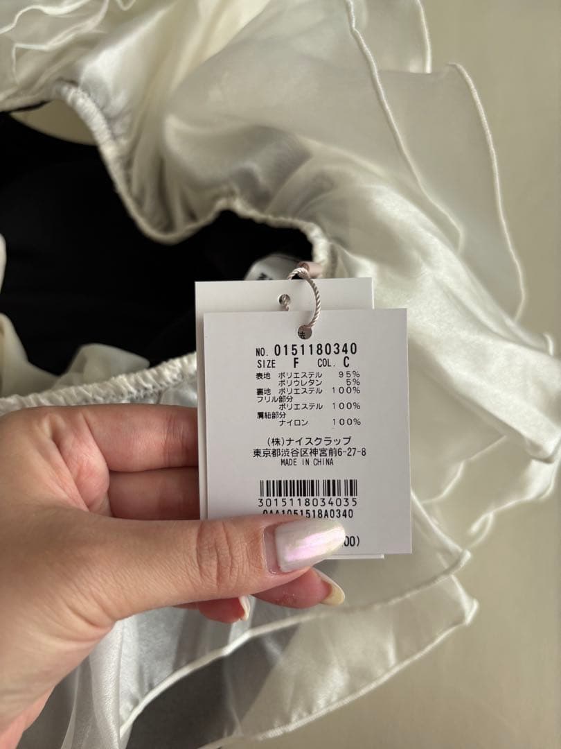 NICE CLAUP 肩リボンワンショルダー　水着