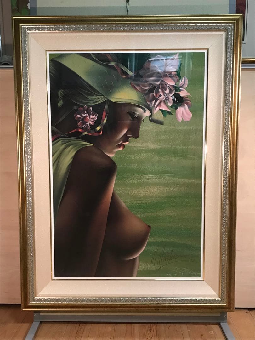 マーティロ・マヌキャン　「春」　シルクスクリーン　直筆サイン・エディション有り