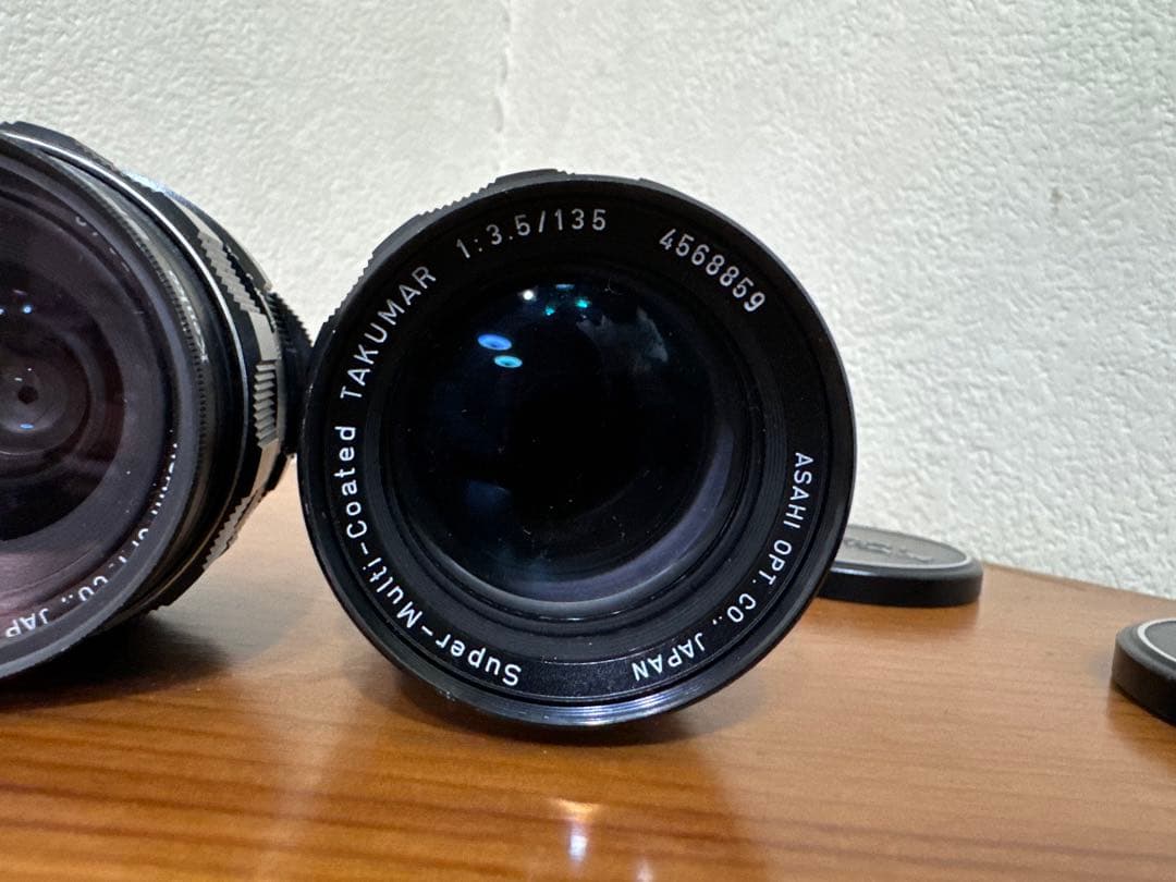 【即撮影可能】 フィルムカメラ Pentax SP レンズ3個付き