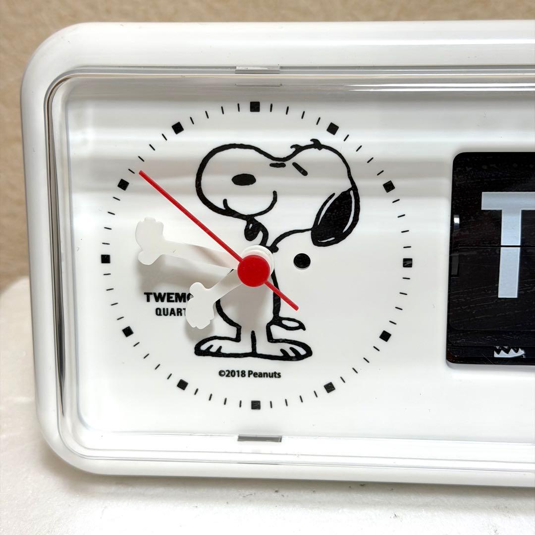 d*4様 希少★TWEMCO × PEANUTS スヌーピー パタパタ時計 BQ