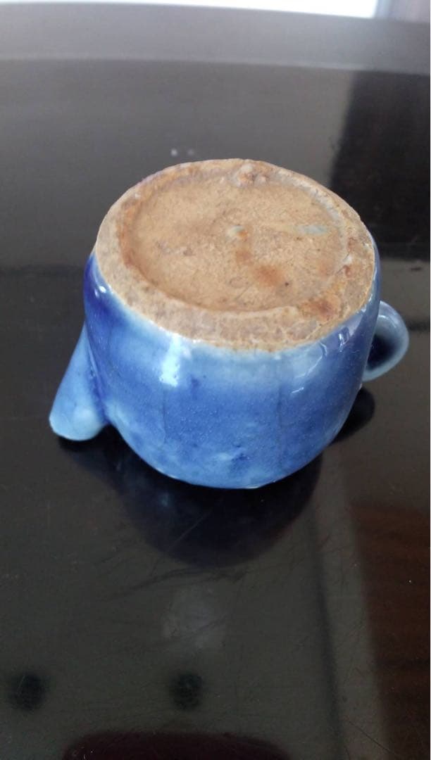 李朝　水滴　朝鮮美術　瑠璃釉　韓国美術　文房四宝　明器