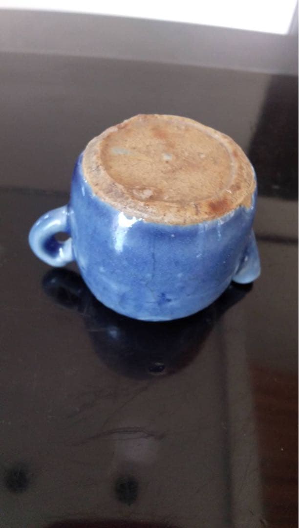 李朝　水滴　朝鮮美術　瑠璃釉　韓国美術　文房四宝　明器