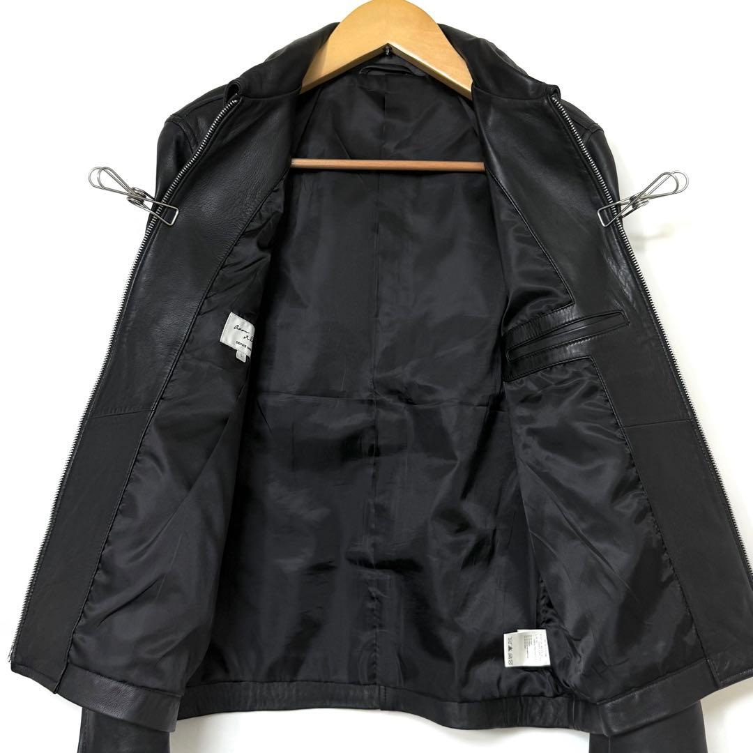 ADAM ET ROPE レザージャケット ブラック L
