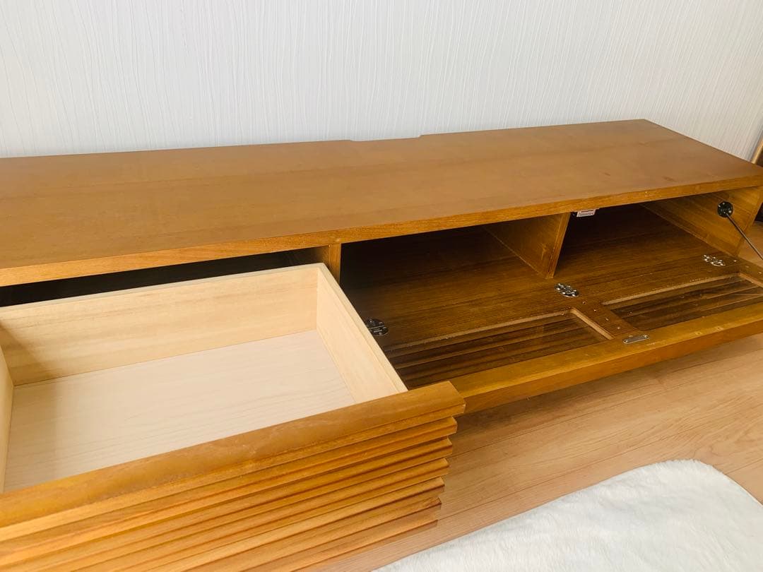 リセノテレビボード150センチ　ミドルブラウン