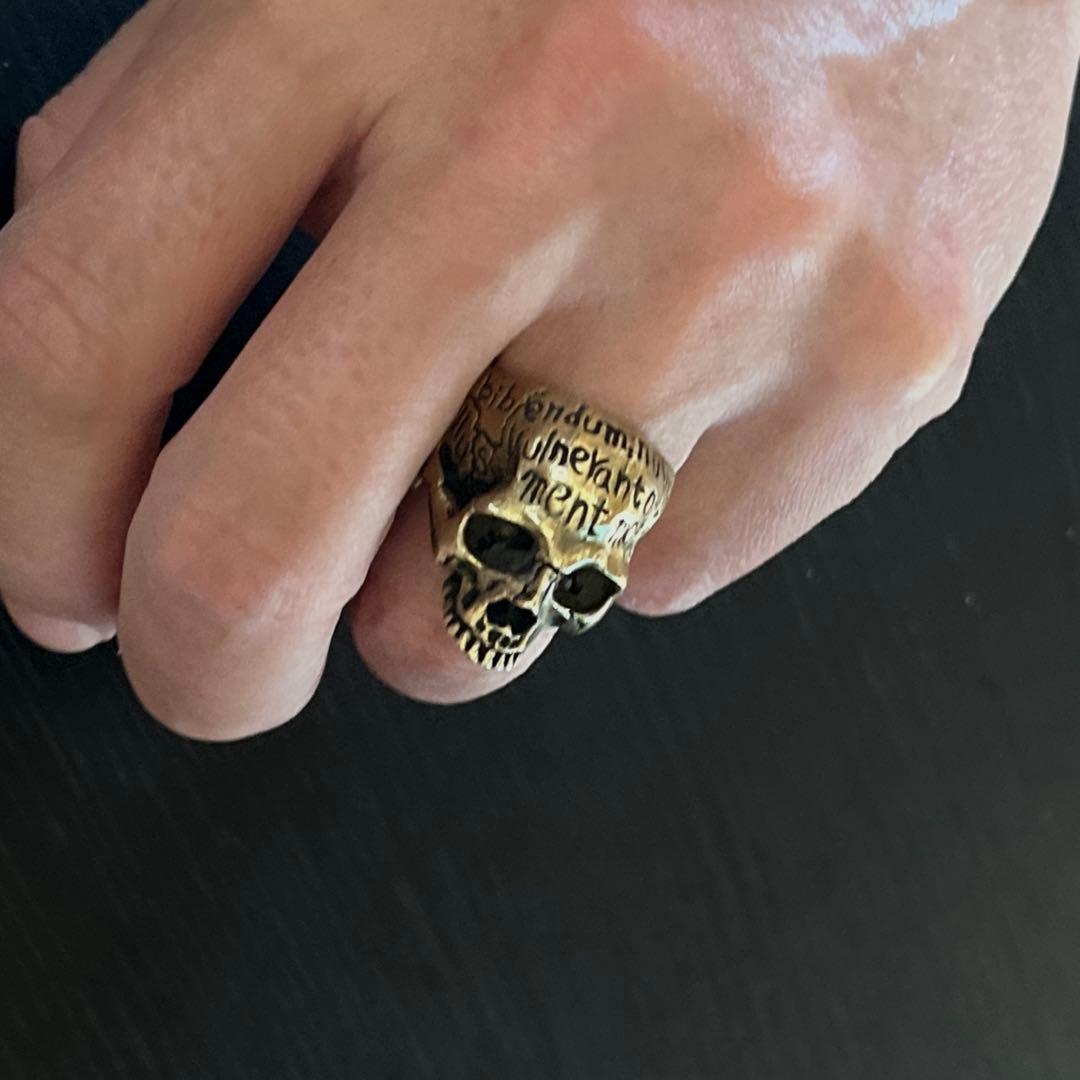 呪具屋 ジュグヤ メメントモリ スカル リング 約17号位