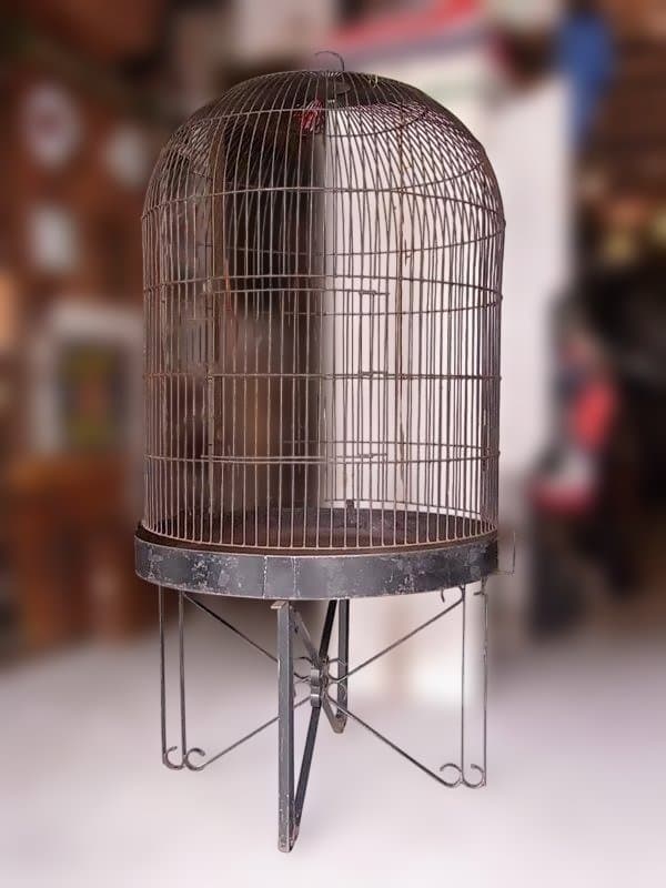 アイアン 巨大鳥かご アンティーク バードケージ プランター 置物