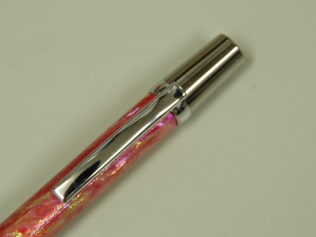 アワビ貝　ボールペン　ピンク