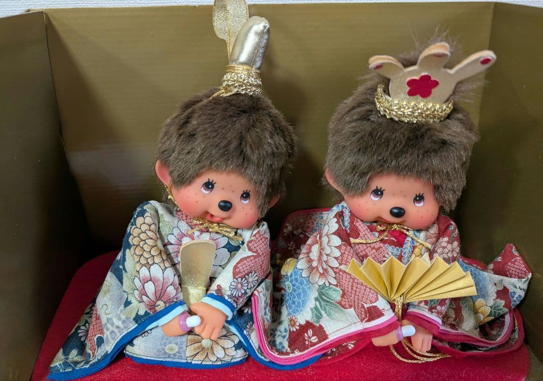 モンチッチひな祭り 人形セット 男雛 女雛