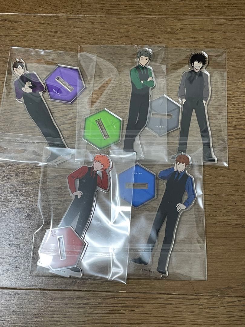 ワートリ　アクスタ　つかんぐ　黒スーツ　影浦　水上　村上　荒船　穂刈