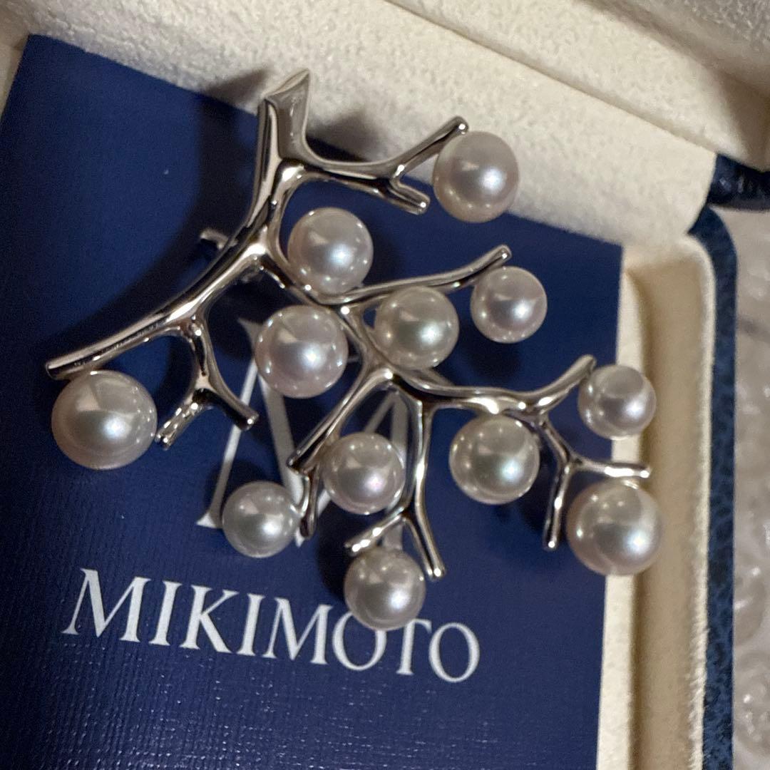 【美品】ブローチ　ミキモト　パール