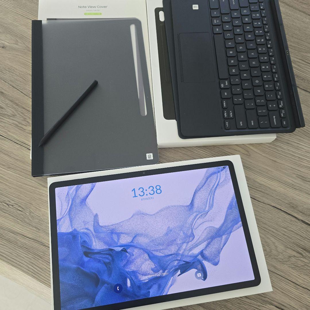 Galaxy Tab S8+ プラス plus 純正キーボードカバー他
