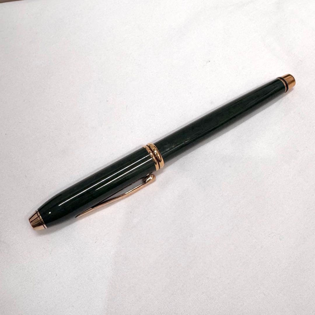 CROSS ペン先 14K 刻印 グリーンカラー クロス 万年筆 タウンゼント