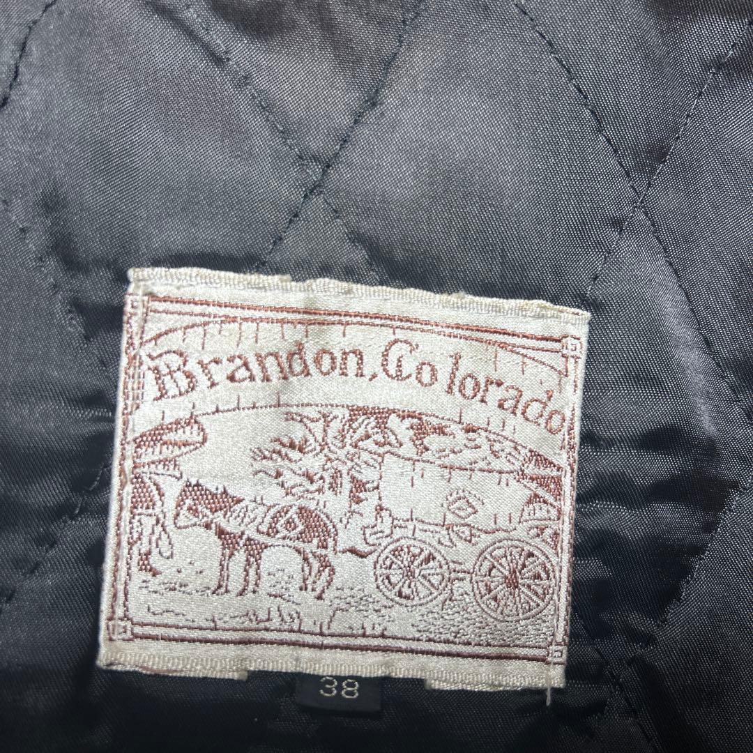 ブラック シングルライダースジャケット　60s