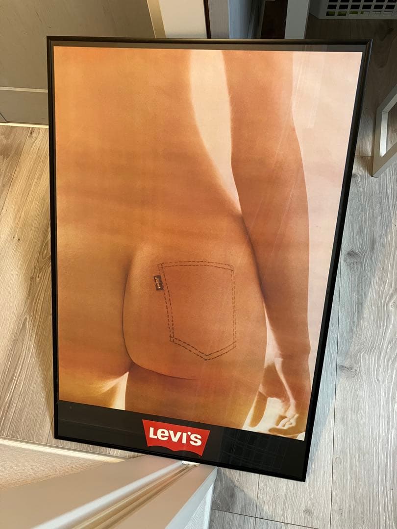 Levi's リーバイス　ポスター　大判　70s ビンテージ　額縁入り　ヒップ