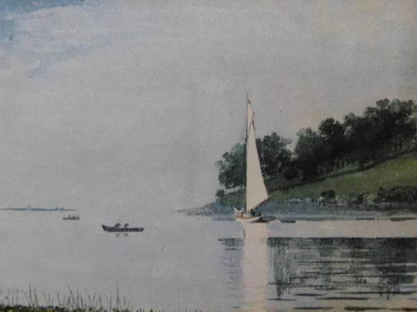 ウィンスロー・ホーマー、YACHT IN A COVE, GLOUCESTER